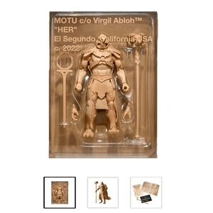 VIRGIL ABLOH X MOTU SKELETOR COLLECTOR FIGURE + COMIC + PRINT MATTEL CREATIONS